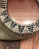 Oxidized Copper Wire Woven Royal Imperial Jasper Pendant - Handmade By Christina